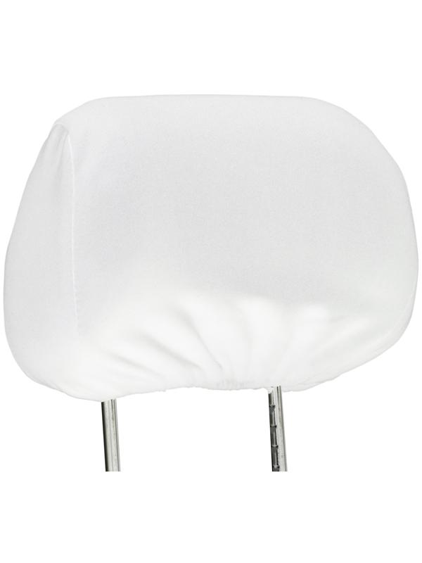 Чехлы на подголовник, белые, набор 2 шт.