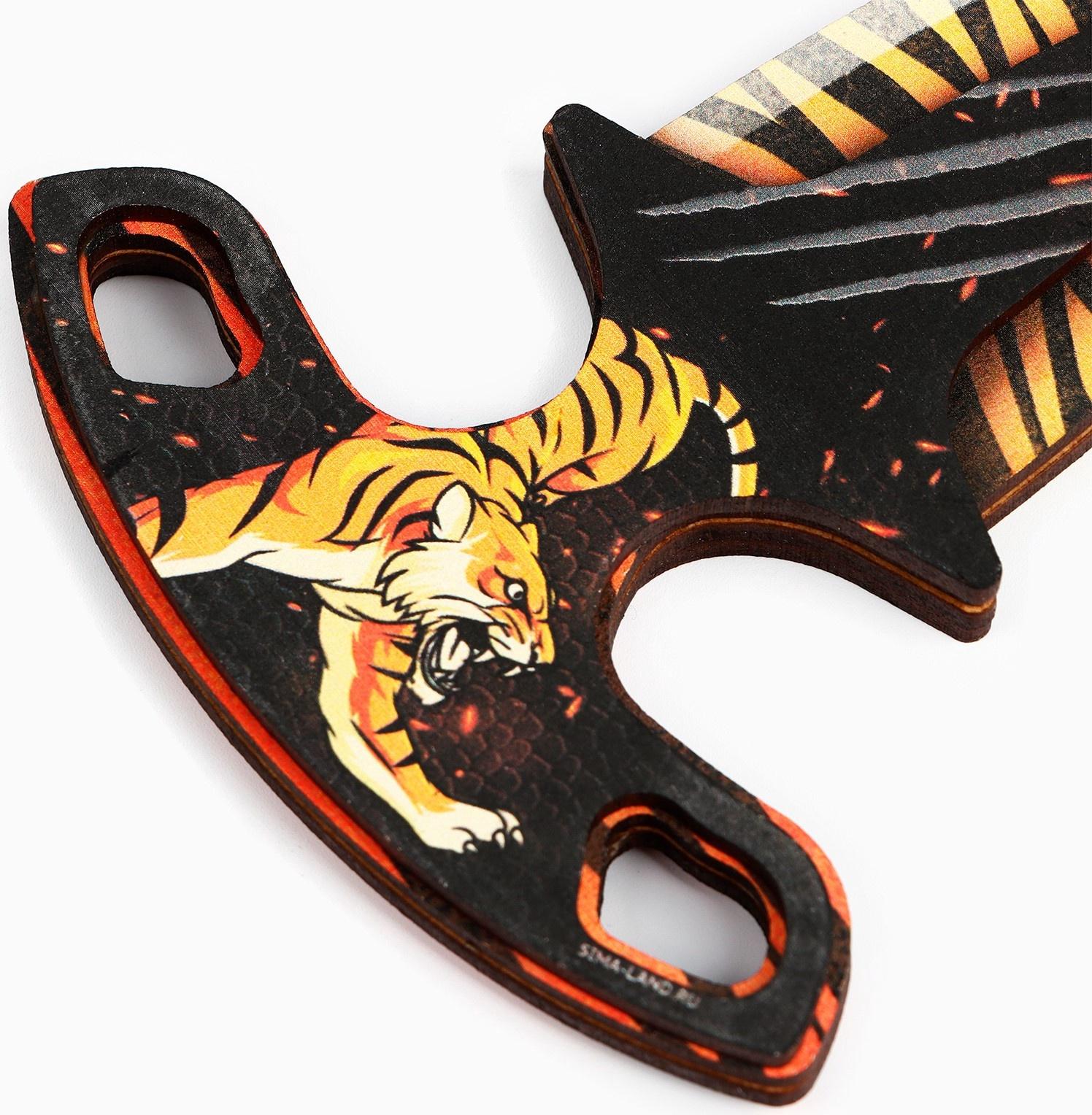 Деревянное оружие «Огненный» сюрикен, нож охотничий, нож тычковый, нож наваха