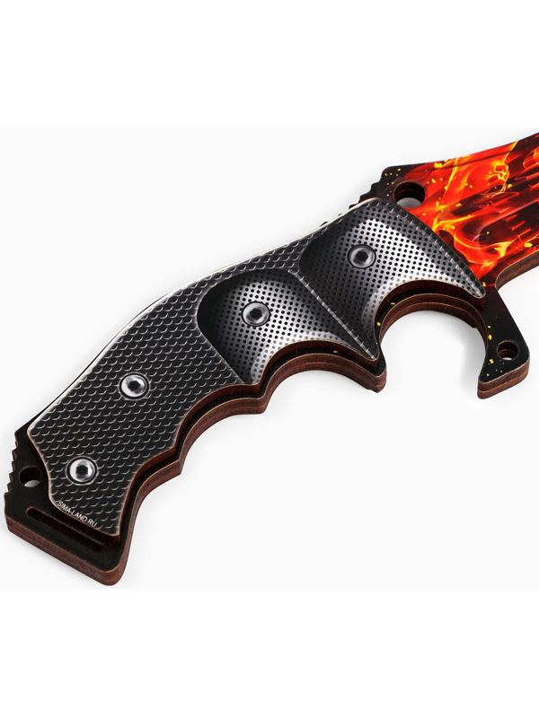 Деревянное оружие «Огненный» сюрикен, нож охотничий, нож тычковый, нож наваха