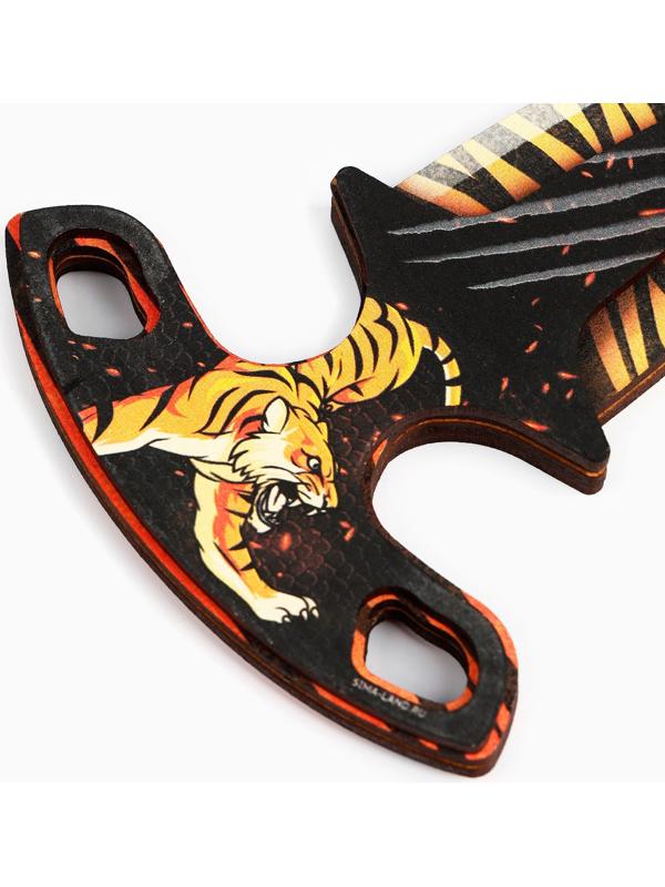 Деревянное оружие «Огненный» сюрикен, нож охотничий, нож тычковый, нож наваха