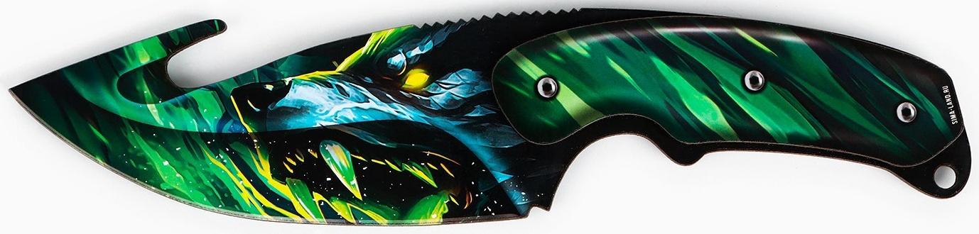 Деревянное оружие «Зеленый» нож кастет, нож-штык, нож тычковый, нож с крюком
