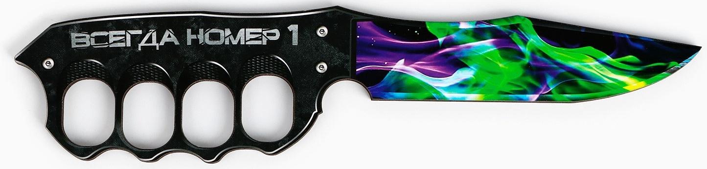 Деревянное оружие «Зеленый» нож кастет, нож-штык, нож тычковый, нож с крюком