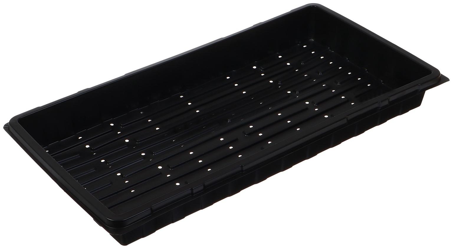 Поддон для гидропоники, с отверстиями, 55×30×5.6 см, пластик, Greengo