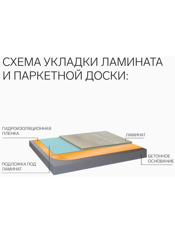 Гидропароизоляционная пленка, оранжевая, 100 мкм,15м2 (2,2×6,82м)