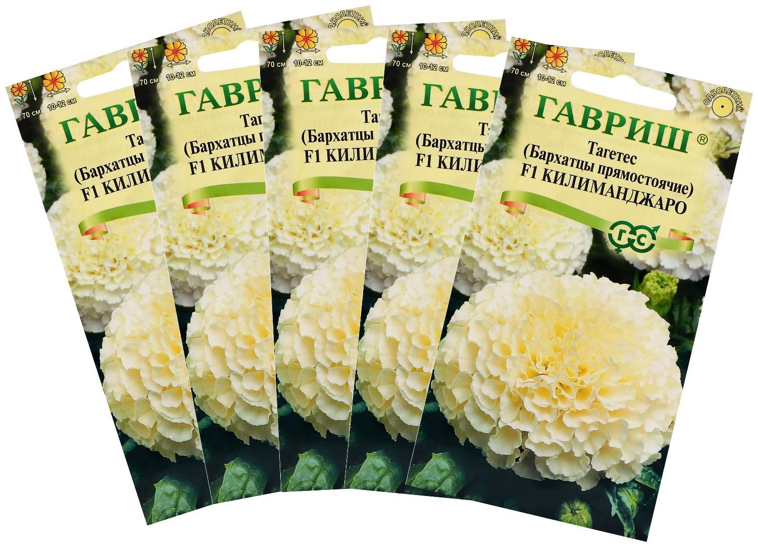 Семена цветов Бархатцы прямые (Тагетес) 