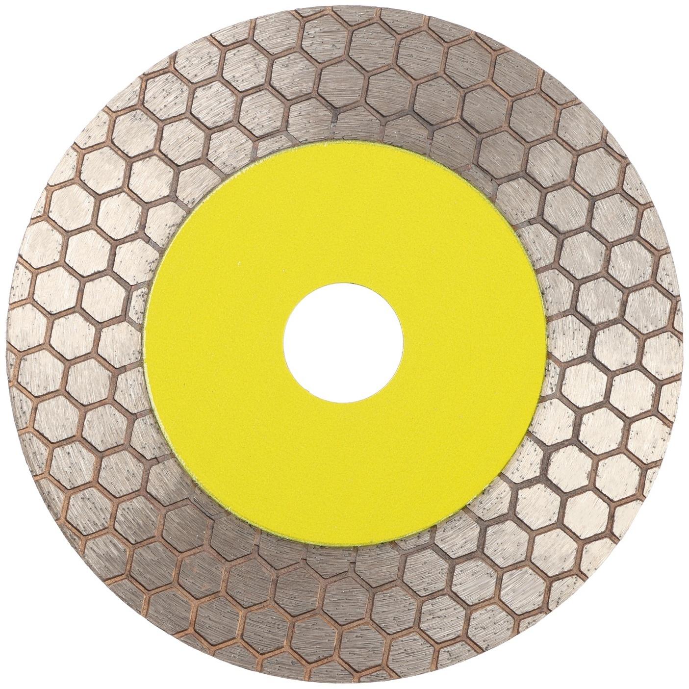 Диск алмазный для резки и шлифовки ТУНДРА, для запилов под 45 градусов, сплошной, 125 мм