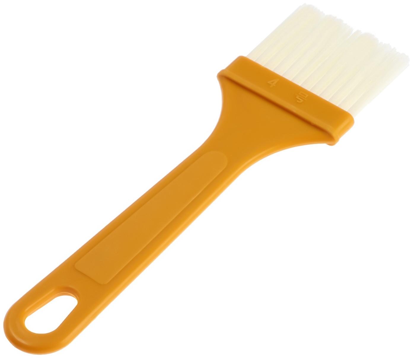 Кисть плоская ЛОМ промо, искусственная щетина, пластиковая рукоятка, 42 мм