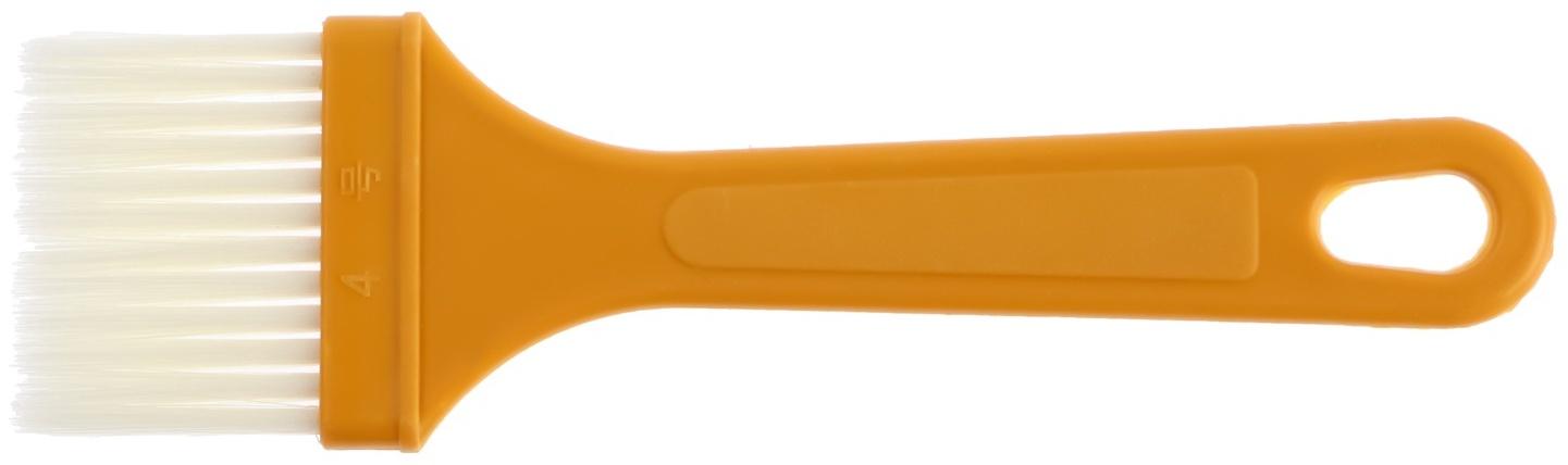 Кисть плоская ЛОМ промо, искусственная щетина, пластиковая рукоятка, 42 мм