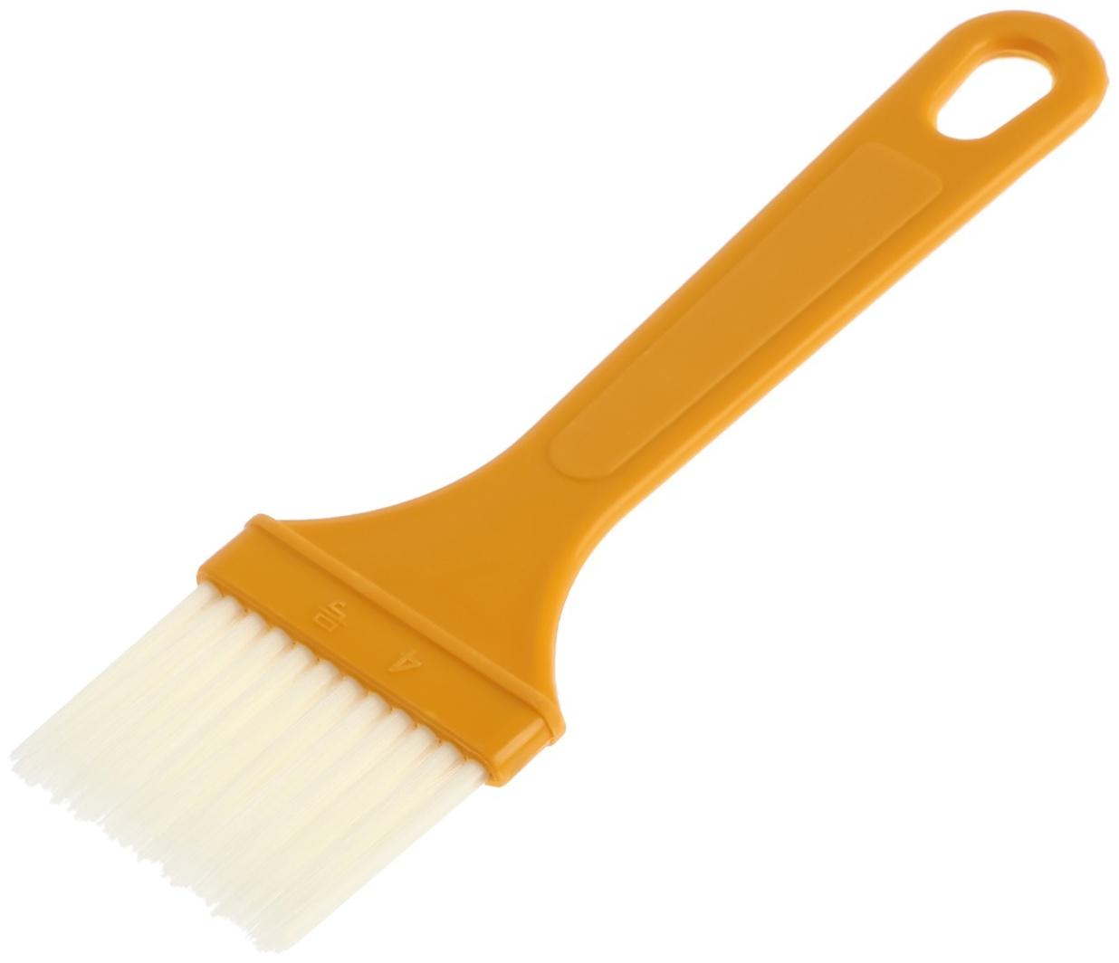 Кисть плоская ЛОМ промо, искусственная щетина, пластиковая рукоятка, 42 мм