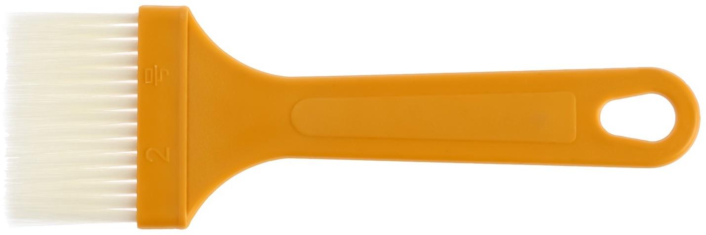 Кисть плоская ЛОМ промо, искусственная щетина, пластиковая рукоятка, 52 мм