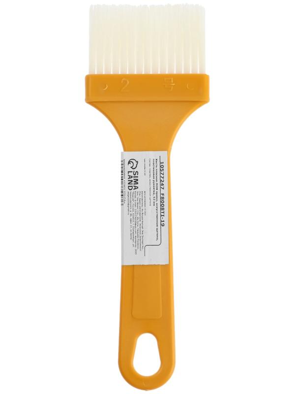 Кисть плоская ЛОМ промо, искусственная щетина, пластиковая рукоятка, 52 мм