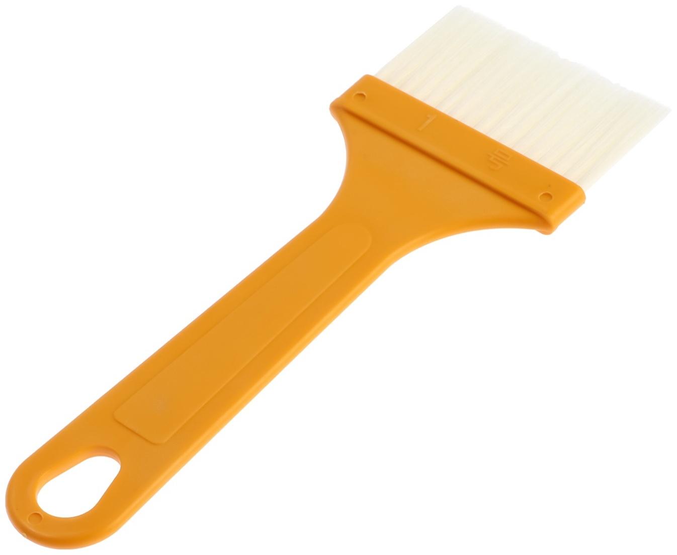 Кисть плоская ЛОМ промо, искусственная щетина, пластиковая рукоятка, 60 мм