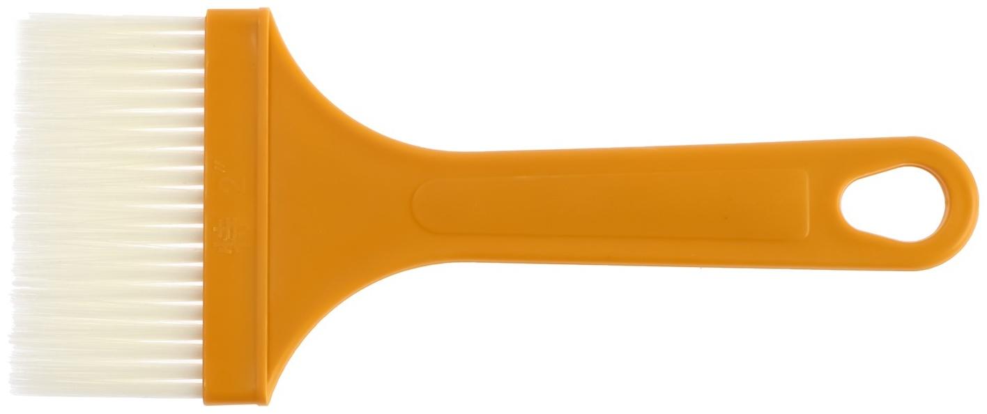 Кисть плоская ЛОМ промо, искусственная щетина, пластиковая рукоятка, 71 мм