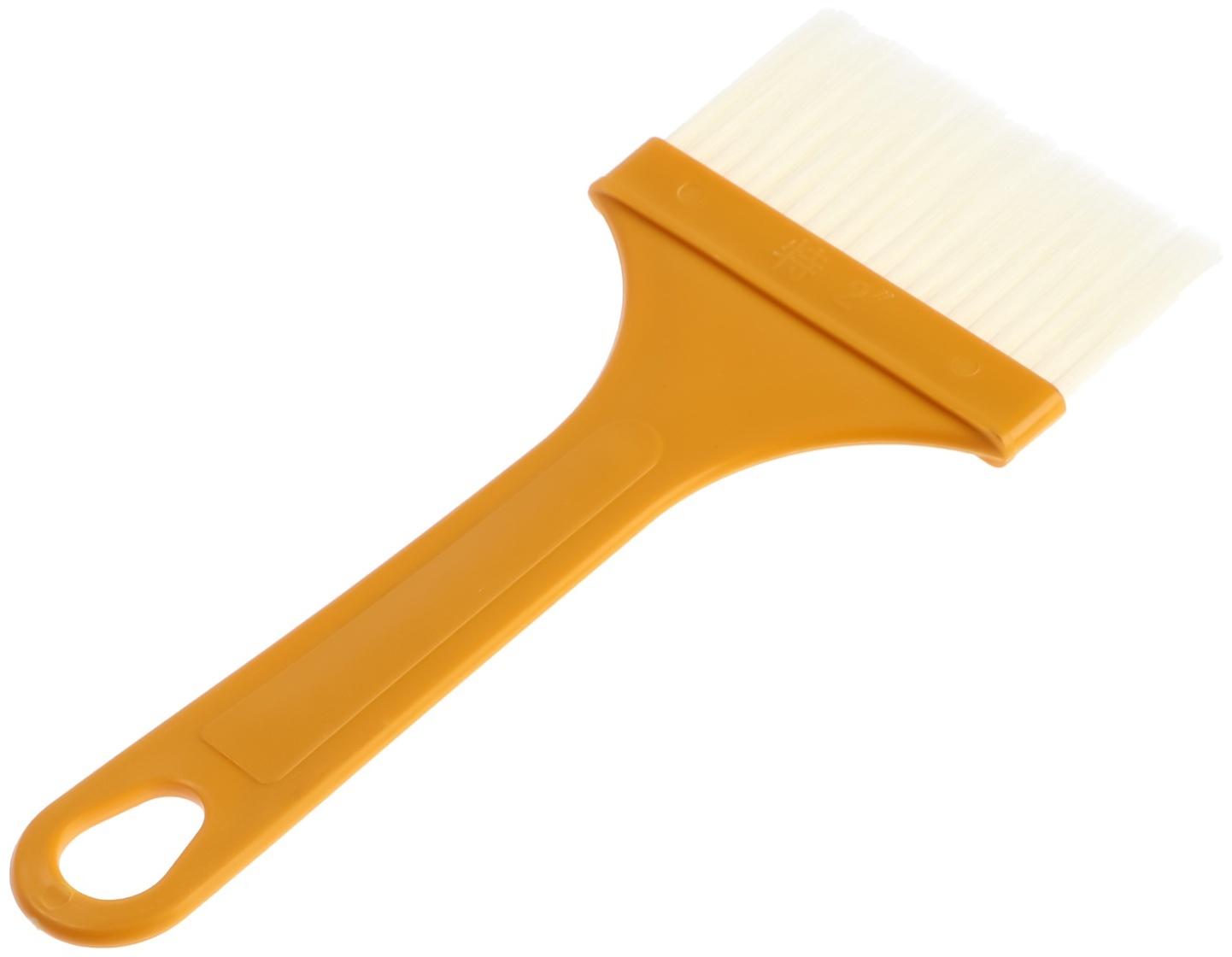 Кисть плоская ЛОМ промо, искусственная щетина, пластиковая рукоятка, 71 мм