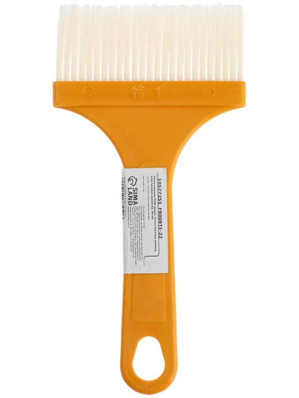 Кисть плоская ЛОМ промо, искусственная щетина, пластиковая рукоятка, 90 мм