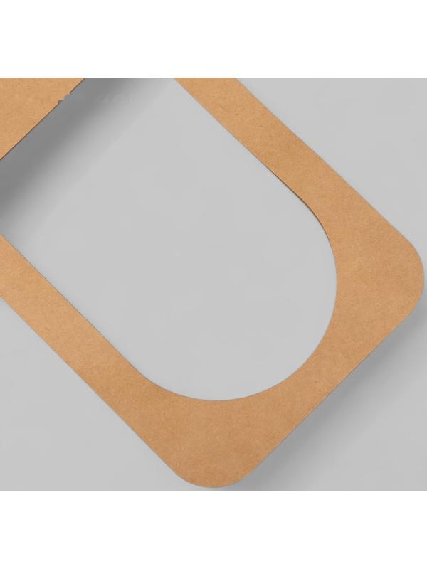 Переноска для цветов, крафт, без дна, 54×30 см