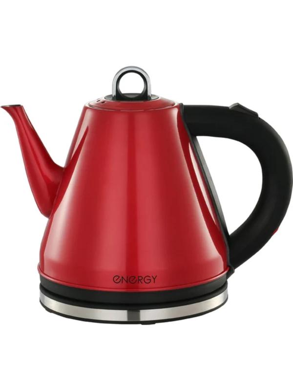 Чайник электрический, ENERGY E-263, металл, 1,2 л, 950 Вт, красный