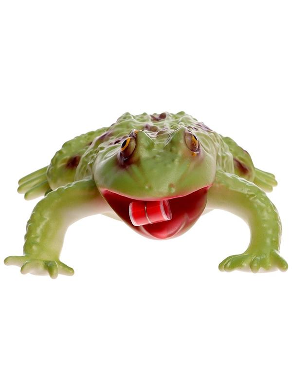 Фигурка животного «Лягушка. Длинный язык», звуковые эффекты, 15 см.