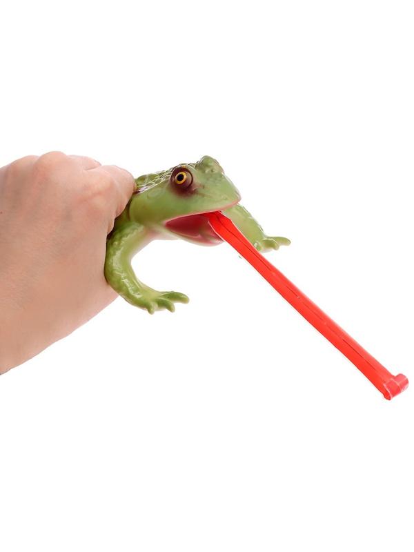 Фигурка животного «Лягушка. Длинный язык», звуковые эффекты, 15 см.