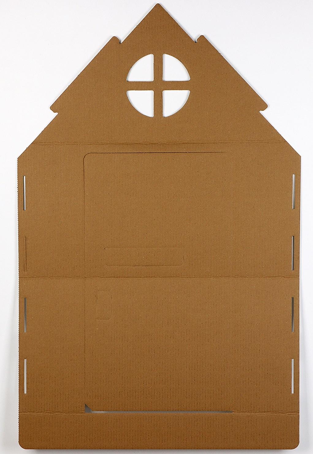 Дом из картона под раскраску «Чебурашка»