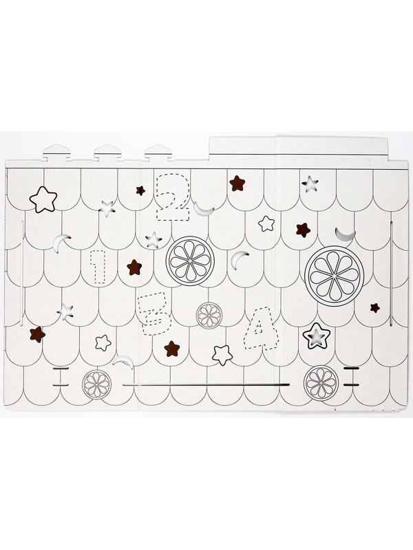 Дом из картона под раскраску «Чебурашка»