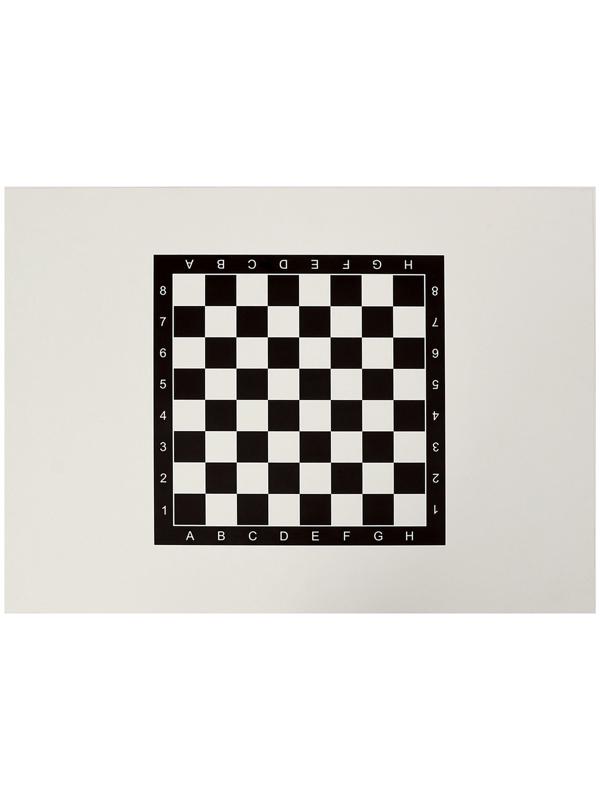 Стол шахматный на металлических ножках, белый, 90 х 65 см