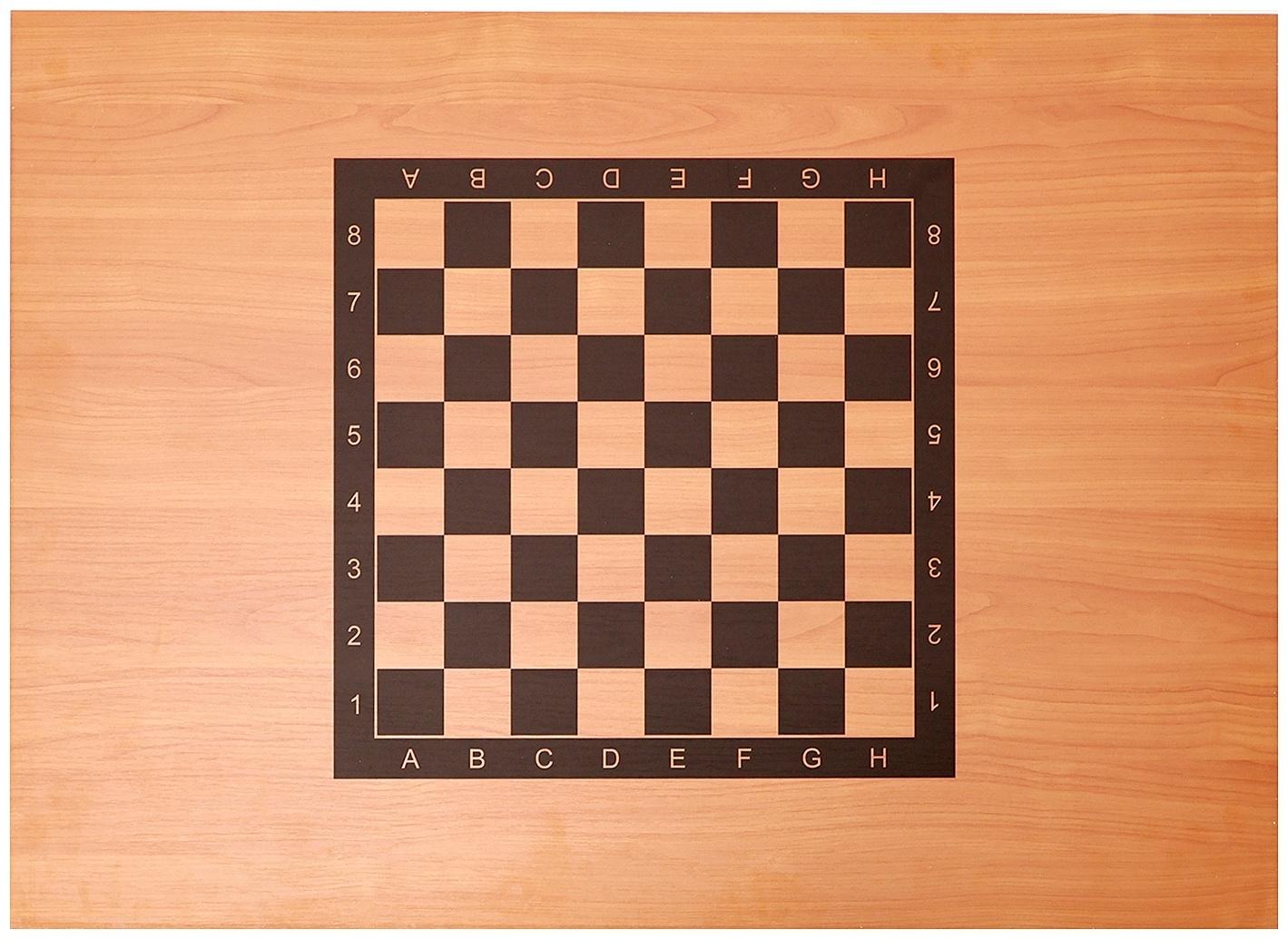 Стол шахматный на металлических ножках, чёрный, 90 х 65 см