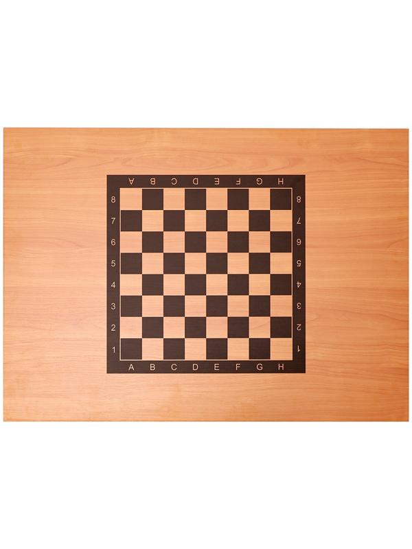 Стол шахматный на металлических ножках, чёрный, 90 х 65 см