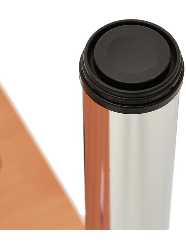 Стол шахматный на металлических ножках, чёрный, 90 х 65 см