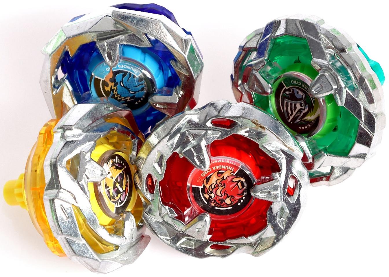 Набор боевых волчков «Gyro X», 4 волчка, с запуском и ареной, цвет МИКС