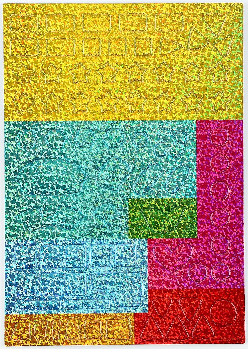 Аппликация форменными стикерами «Милахи», набор для творчества, стикерная мозаика