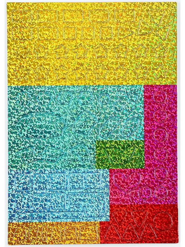 Аппликация форменными стикерами «Милахи», набор для творчества, стикерная мозаика