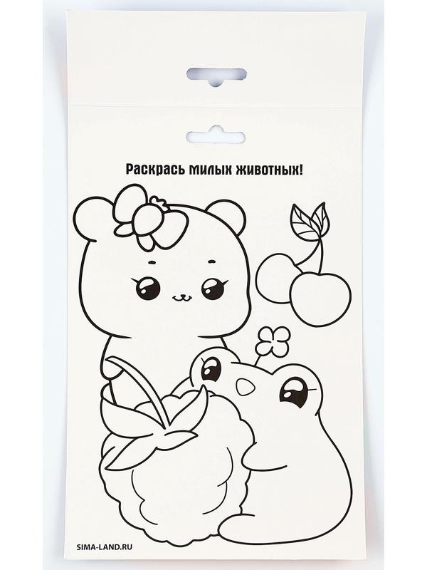 Аппликация форменными стикерами «Милахи», набор для творчества, стикерная мозаика