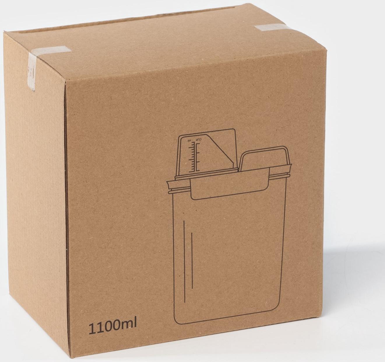 Контейнер для стирального порошка и кондиционера, с мерным стаканом, 1100 мл