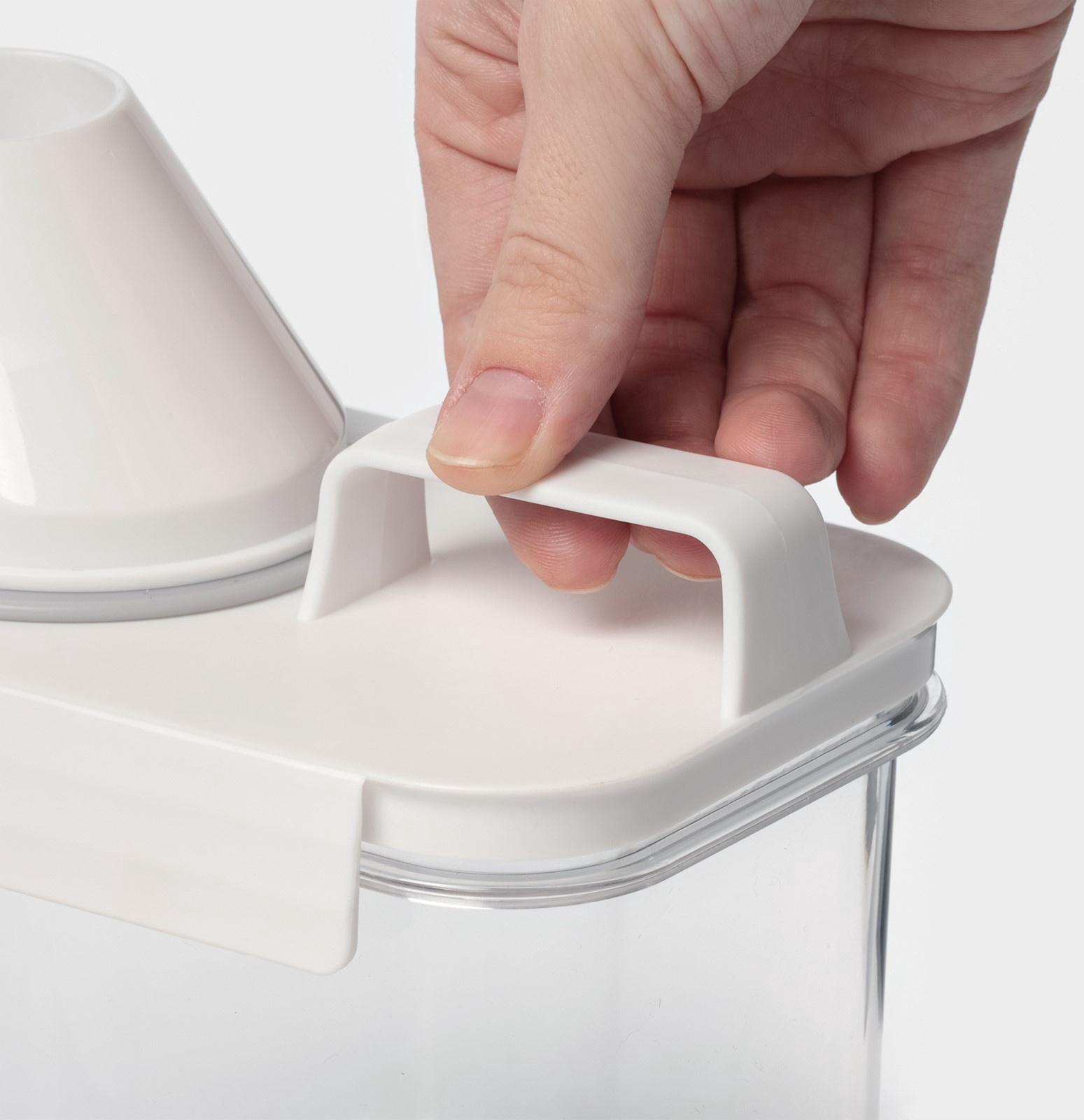 Контейнер для стирального порошка и кондиционера, с мерным стаканом, 1100 мл