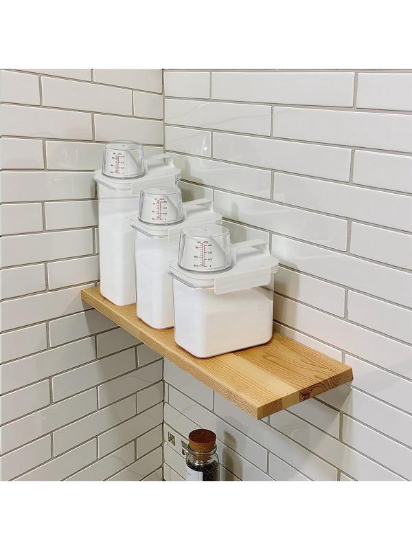 Контейнер для стирального порошка и кондиционера, с мерным стаканом, 1100 мл