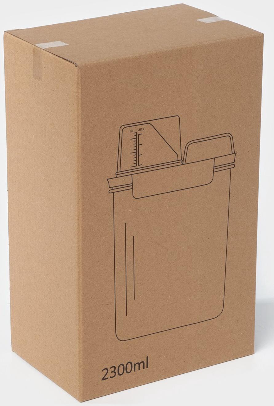 Контейнер для стирального порошка и кондиционера, с мерным стаканом, 2300 мл