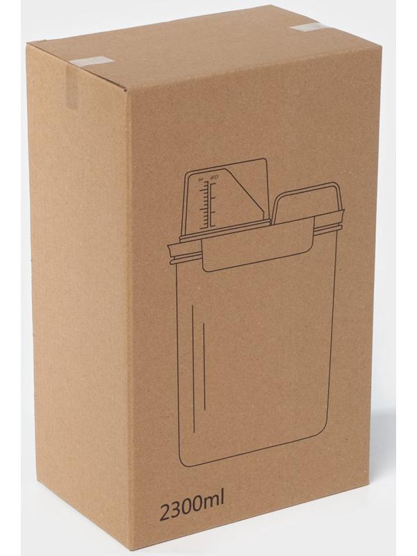 Контейнер для стирального порошка и кондиционера, с мерным стаканом, 2300 мл