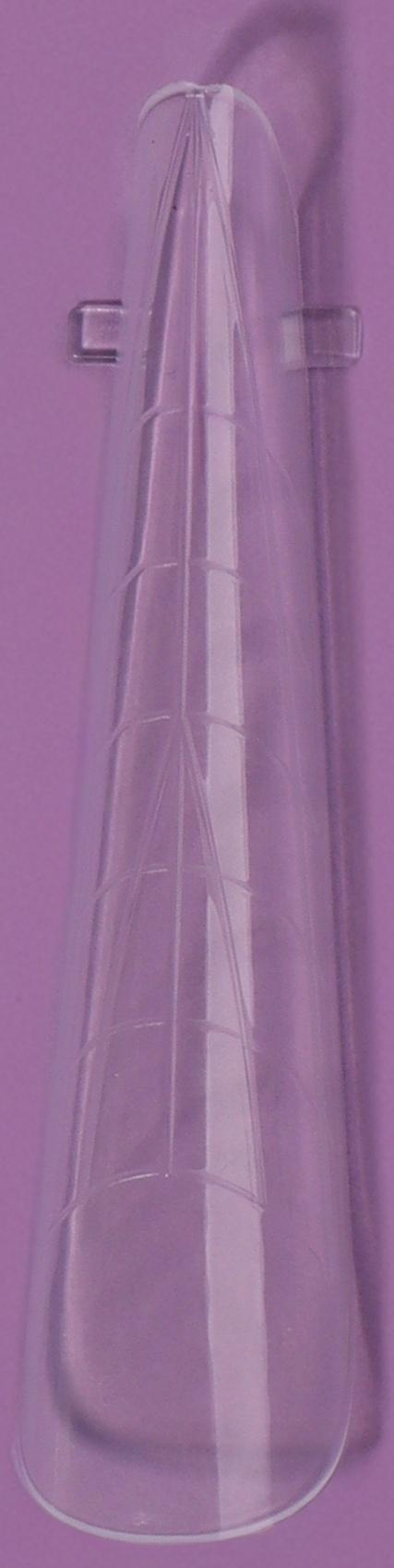 Верхние формы для наращивания в контейнере, 120 шт, 12 размеров, цвет прозрачные