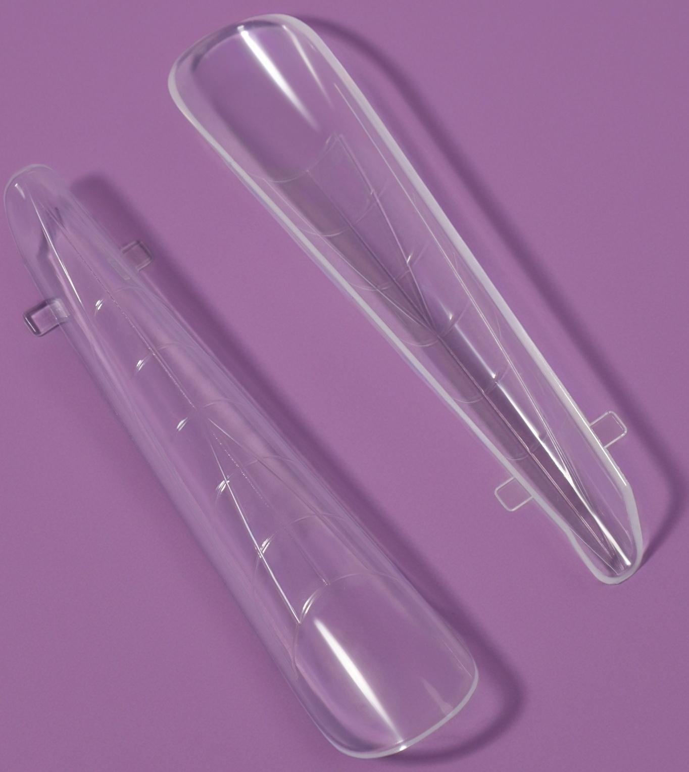 Верхние формы для наращивания в контейнере, 120 шт, 12 размеров, цвет прозрачные