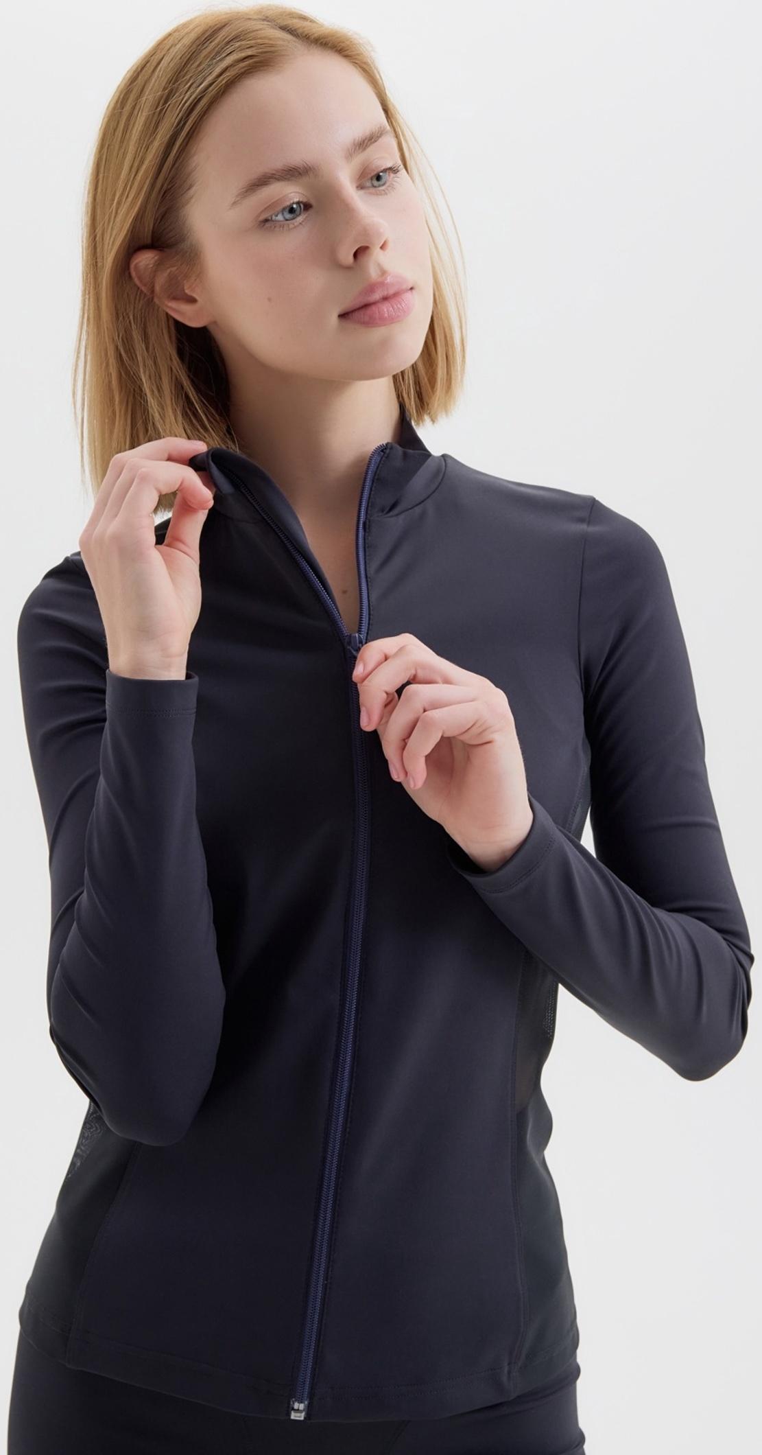 Рашгард женский на молнии MINAKU, цвет чёрный, р-р 42