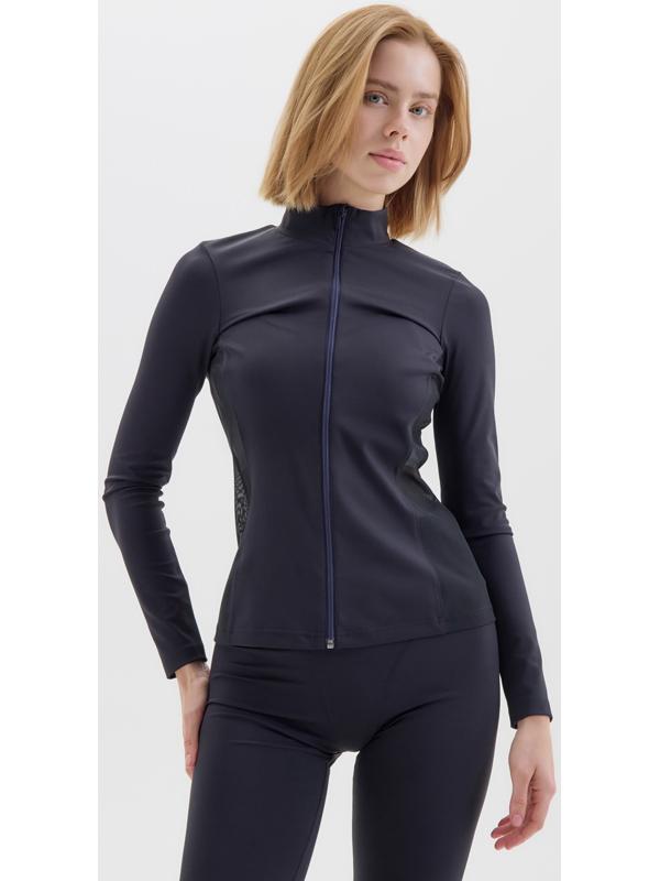 Рашгард женский на молнии MINAKU, цвет чёрный, р-р 42