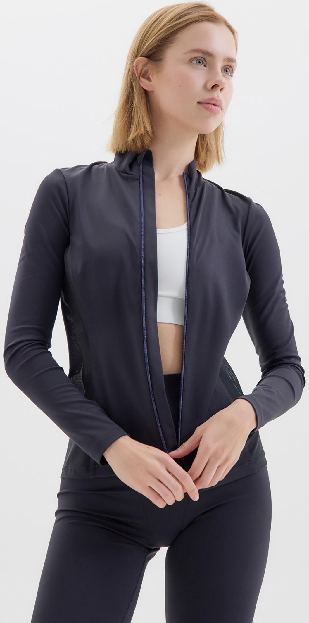 Рашгард женский на молнии MINAKU, цвет чёрный, р-р 46