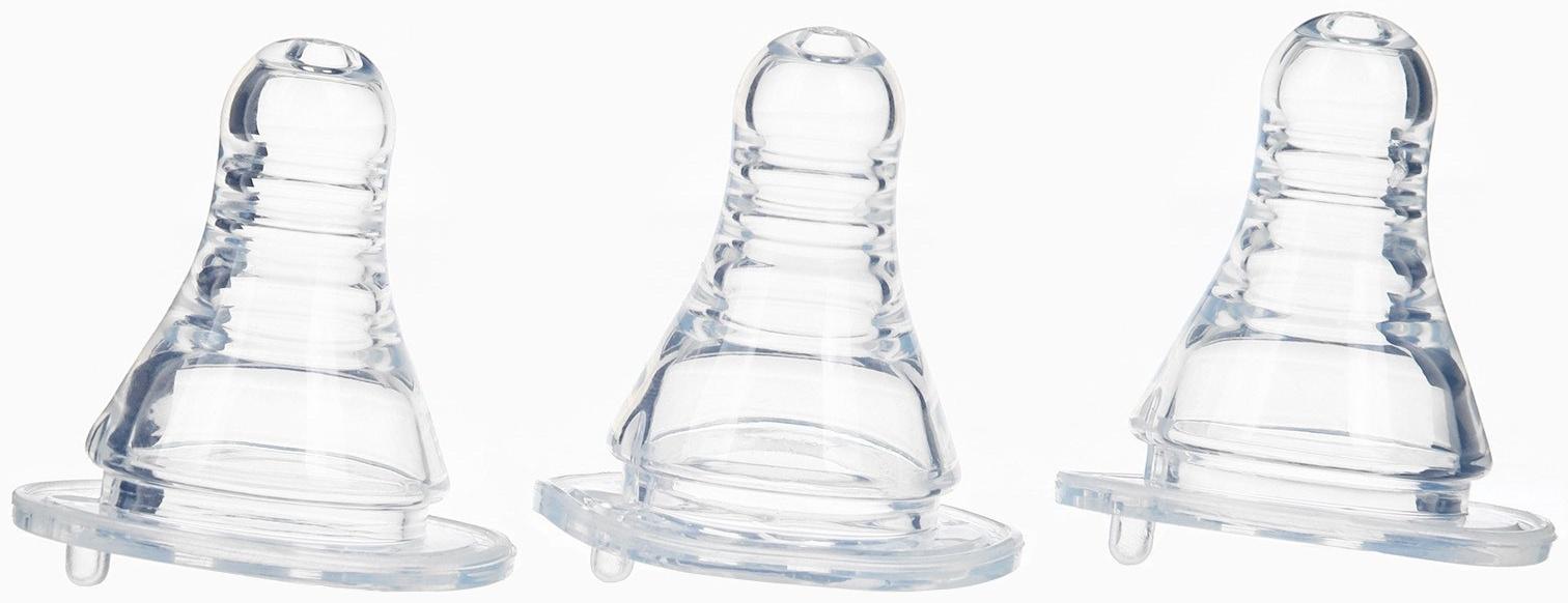 Соска на бутылочку M&B Anti-colic, антиколиковая, от 0 мес.,КЛ, 3 шт