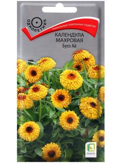 Семена цветов Календула махровая Булз Ай, 0,1гр