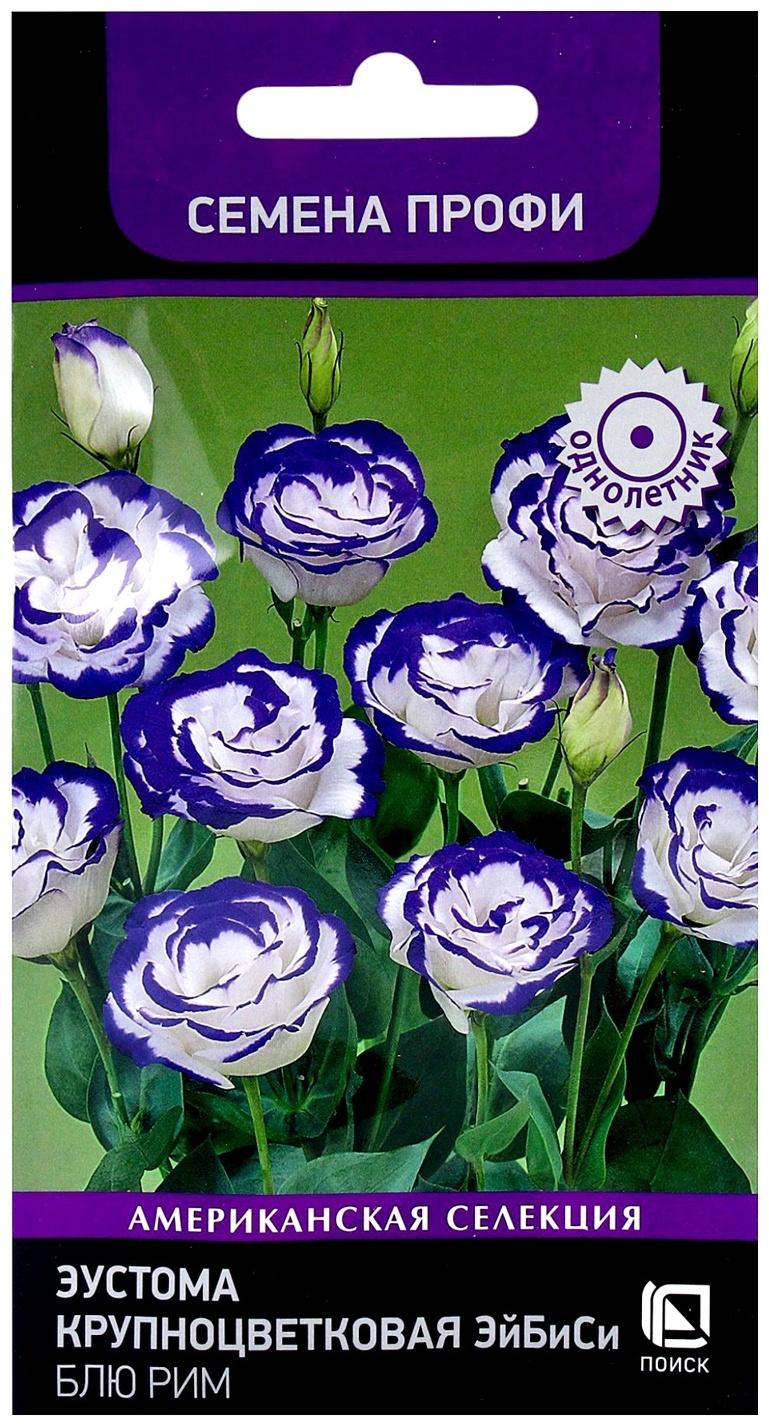 Семена цветов Эустома крупноцветковая ЭйБиСи Блю Рим, 10шт