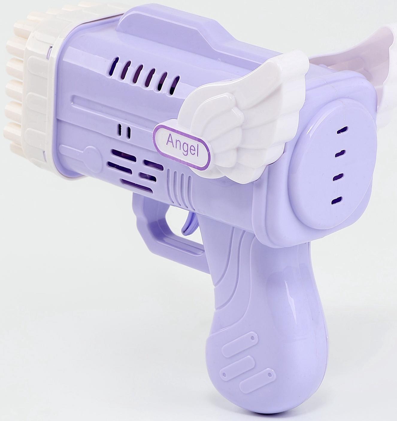 Генератор мыльных пузырей «Ангел», фиолетовый, 8.5×14.5×15.5 см