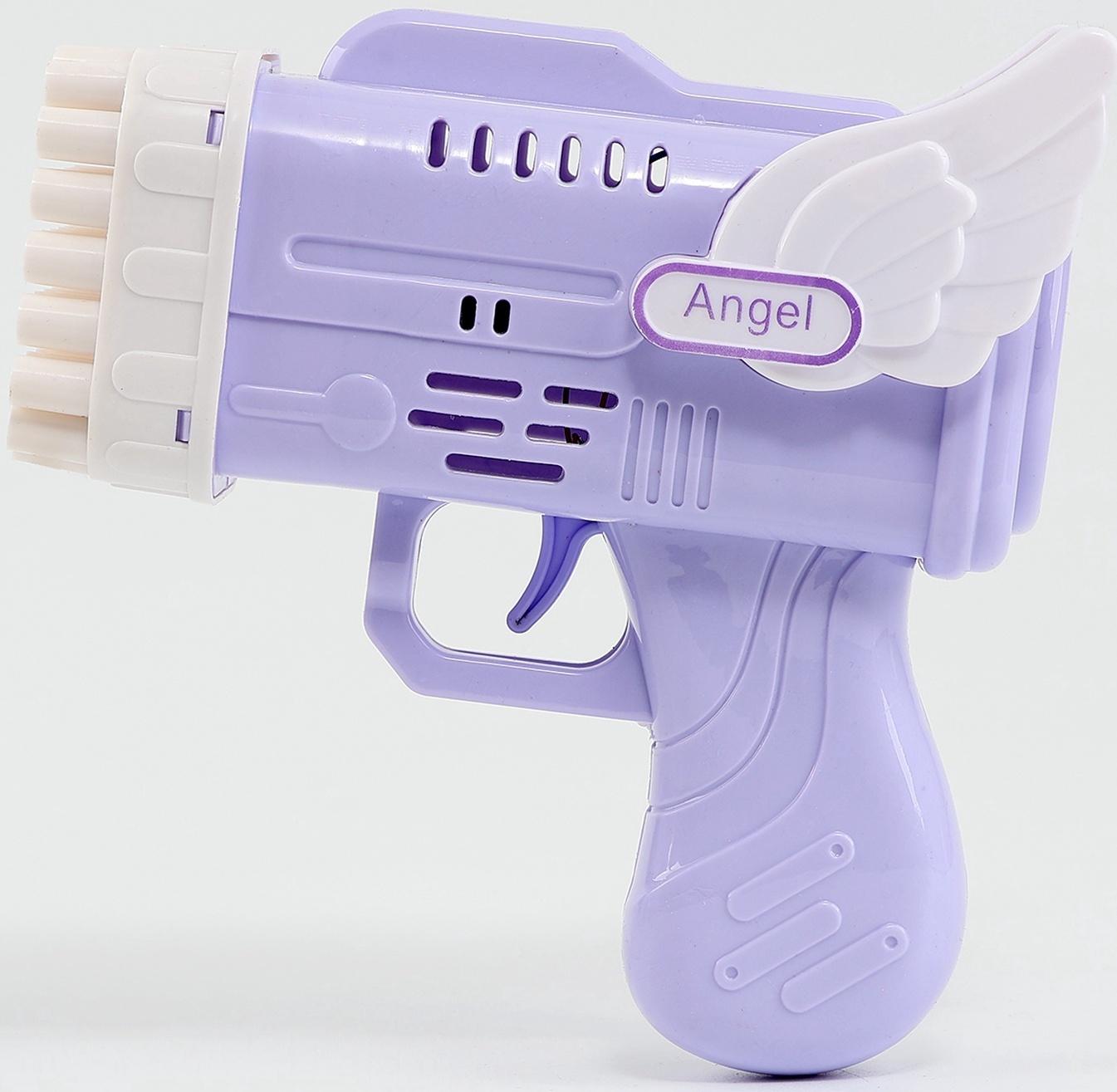 Генератор мыльных пузырей «Ангел», фиолетовый, 8.5×14.5×15.5 см