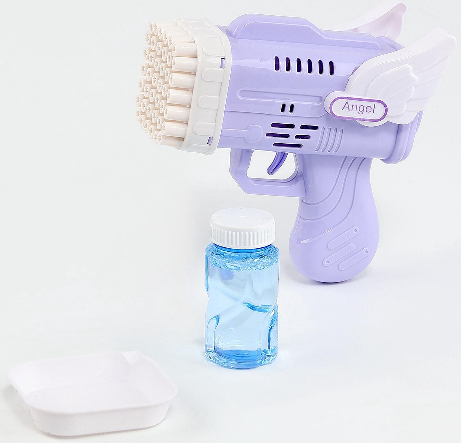 Генератор мыльных пузырей «Ангел», фиолетовый, 8.5×14.5×15.5 см