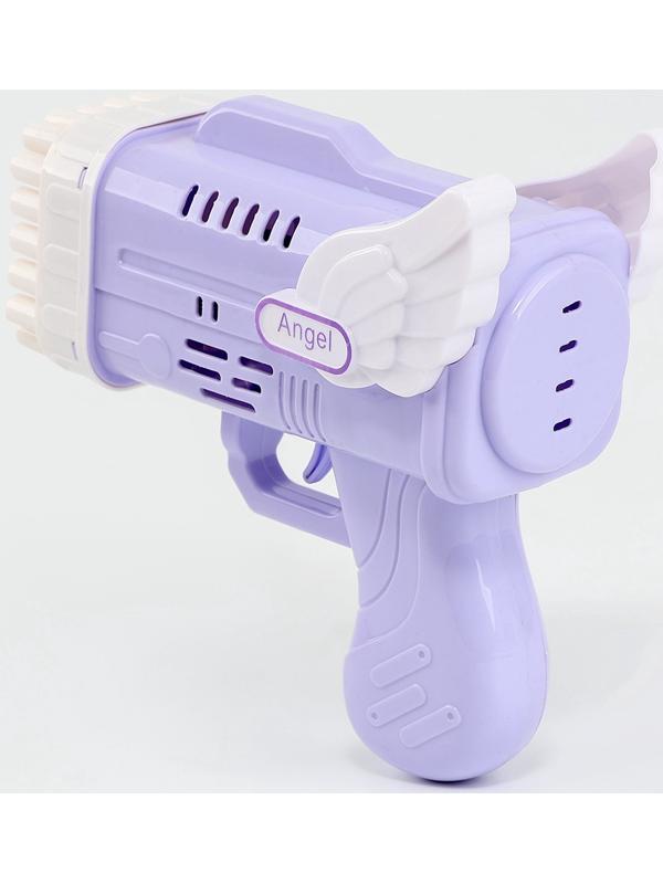 Генератор мыльных пузырей «Ангел», фиолетовый, 8.5×14.5×15.5 см
